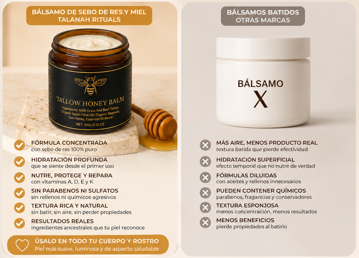 BALSAMO DE MIEL Y SEBO DE RES