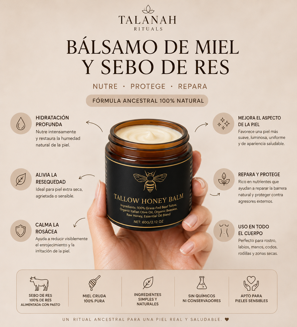 BALSAMO DE MIEL Y SEBO DE RES